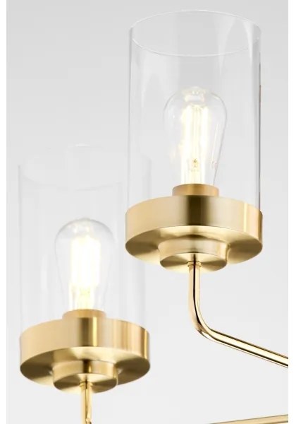 Jupiter 2087 - Luster na tyči RAMIREZ 3xE27/15W/230V zlatá/čierna