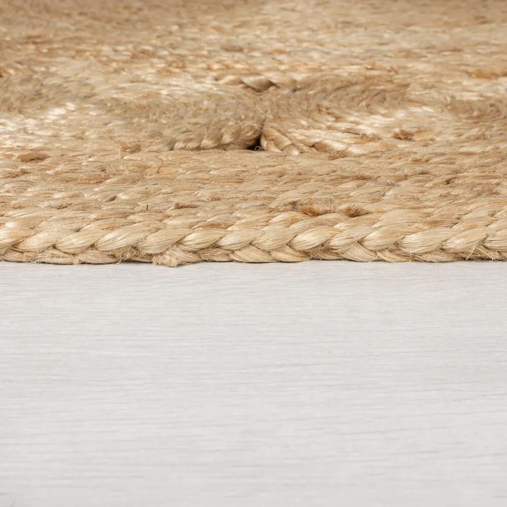 Flair Rugs koberce Kusový koberec Jute Arya Natural kruh - 150x150 (priemer) kruh cm