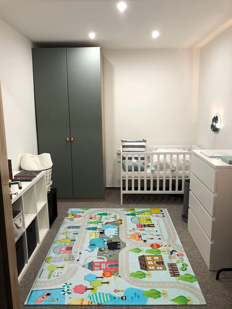 Detský kusový koberec Torino kids 231 STREET, 160x230, viacfarebná, detská izba, Obsession