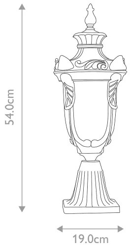 Elstead PH3-M-OB - Vonkajšie svietidlo PHILADELPHIA 1xE27/60W/230V IP44 bronzové