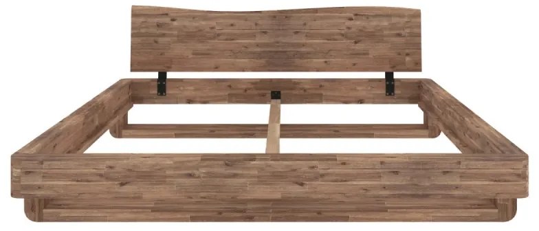 furniture-nabytek.cz - Masívna posteľ Sendai z brúseného akátu, lakovaná, prírodná – 140x200 cm