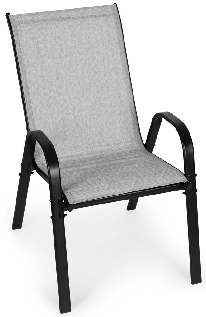 MultiGarden Sada záhradných stoličiek na terasu, 2 kusy - svetlosivá MultiGarden