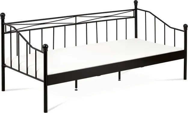 Kovová posteľ 90 cm čierna BED-1905 BK
