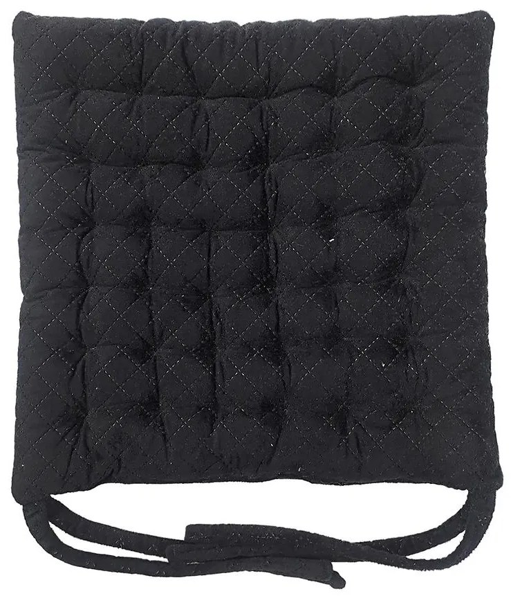 Poduška na stoličku SSE Morrocco 66 40x40 cm čierna