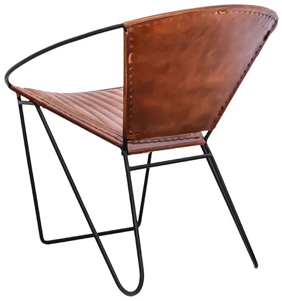 AKCIA Dizajnové kreslo PANCHO hnedé II. akosť