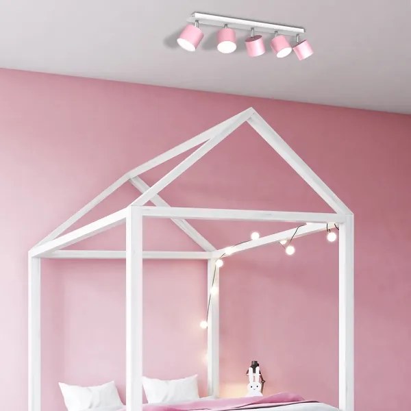 Bodové svietidlo DIXIE 5xGX53/11W/230V ružová