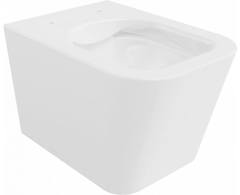 Závěsný WC set MEXEN TEO 34,5 cm s prkénkem slow SLIM bílý lesk