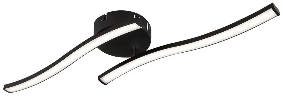 Globo 67178S - LED Prisadený luster TYLER LED/12W/230V čierna