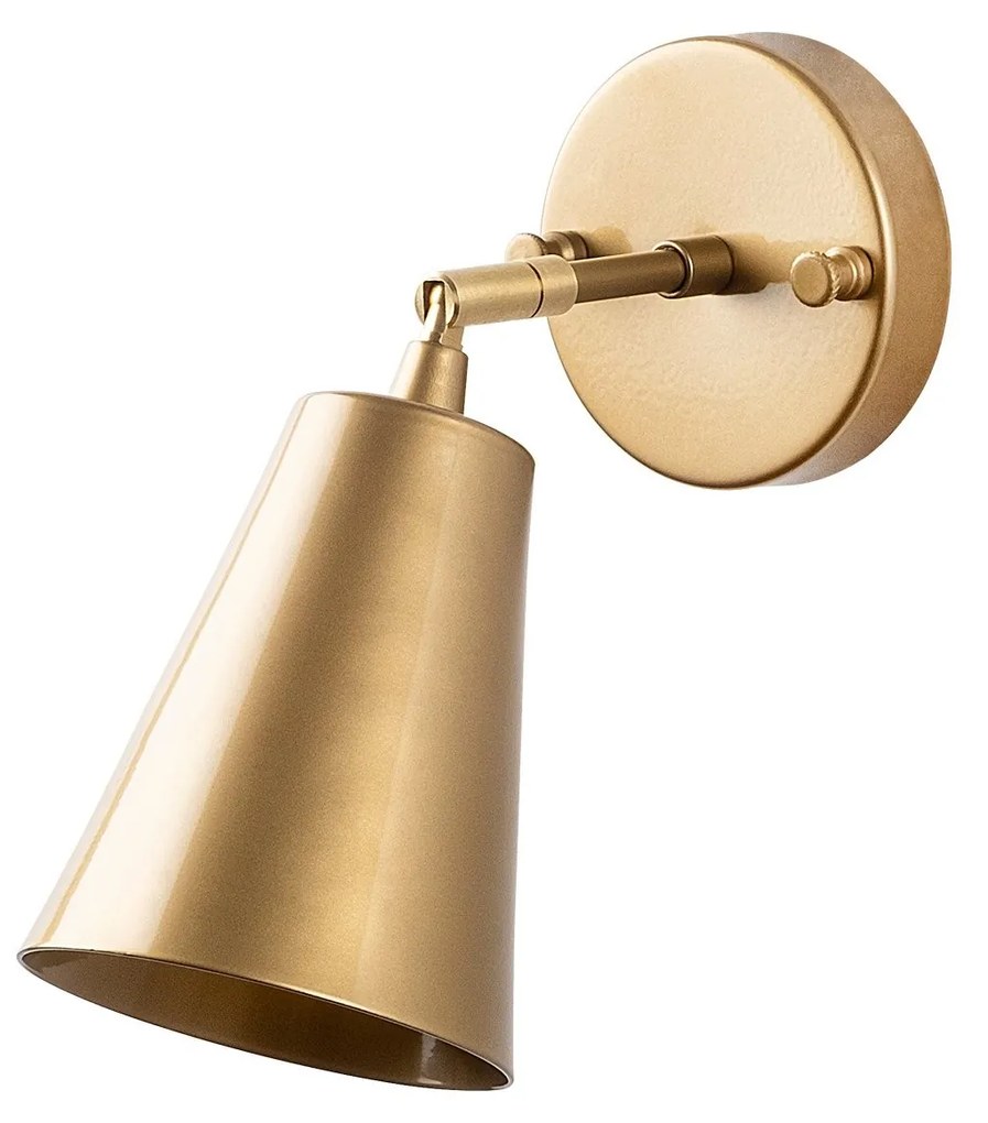 Nástěnná lampa Evander zlatá