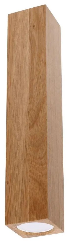 Sollux SL.1041 - Bodové svietidlo KEKE 1xGU10/40W/230V 30 cm dub