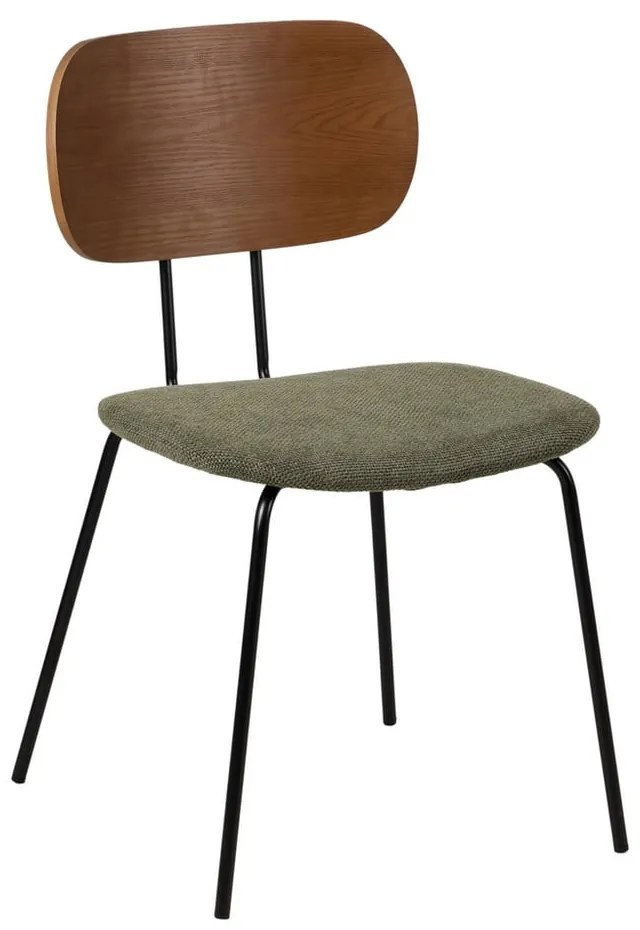 Zeleno-hnedé jedálenské stoličky v súprave 4 ks Cleo – Ixia