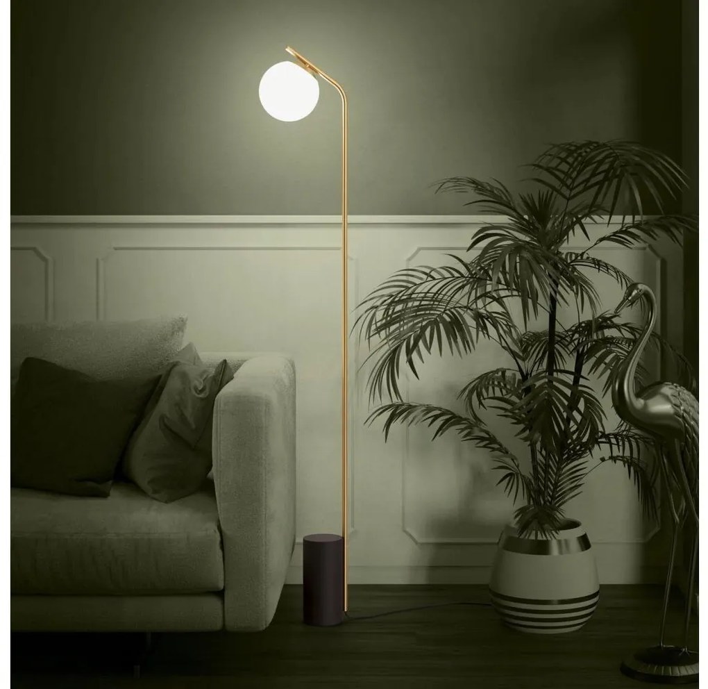 Eglo 39981 - Stojacia lampa BETULIA 1xE27/40W/230V zlatá