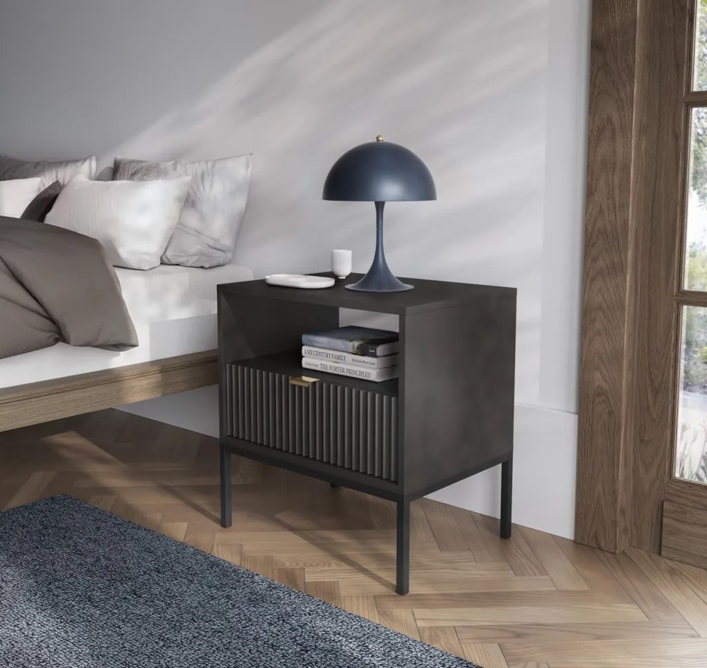 Nočný stolík Nova, černý