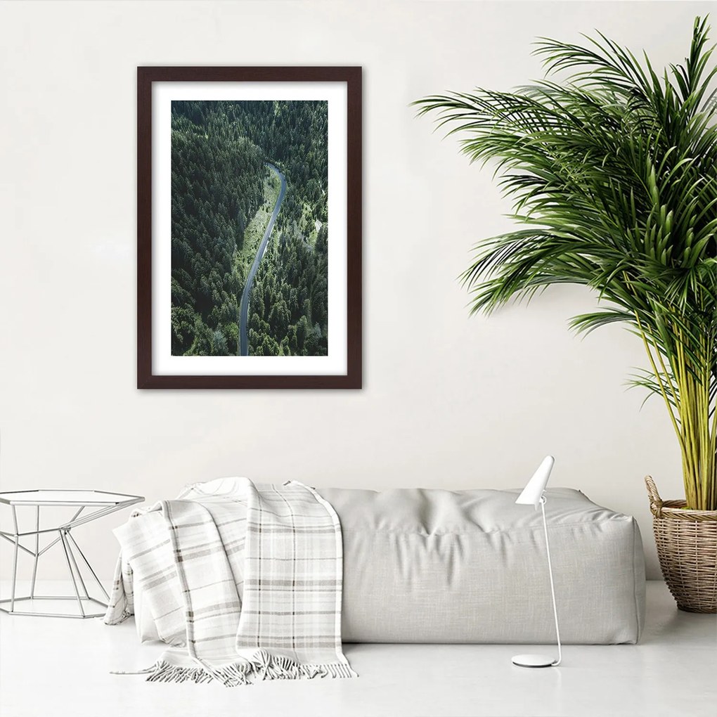 Gario Plagát Cesta v lese Farba rámu: Bez rámu, Rozmery: 40 x 60 cm