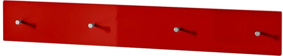 Červený nástenný vešiak Germania Colorado Perso, 15 × 106 cm