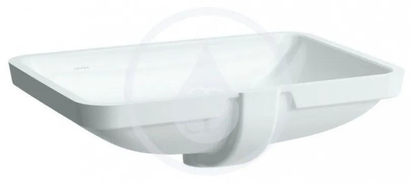 LAUFEN Pro S Umývadlo, 600 mm x 400 mm, bez otvoru na batériu, biela H8119650001091