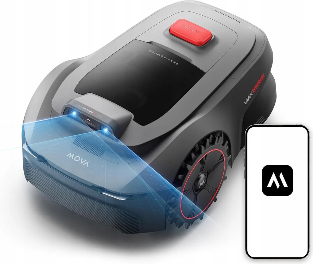 Mova ViAX 250 Robotická kosačka bez kábla 250 m² Ai Mapovanie Vyhýbanie sa prekážkam