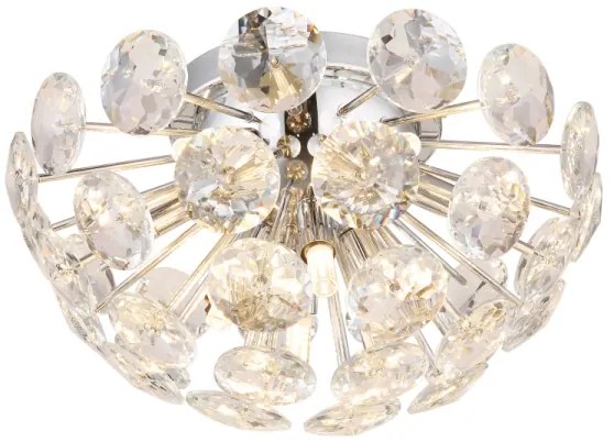 Globo 16047DC - Stropné svietidlo VIRINA 10xG9/7W/230V lesklý chróm pr. 39 cm