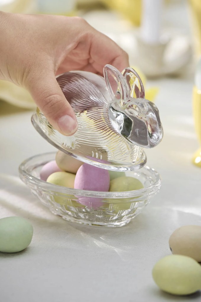 Ib Laursen Veľkonočná dekorácia Easter Bunny Glass
