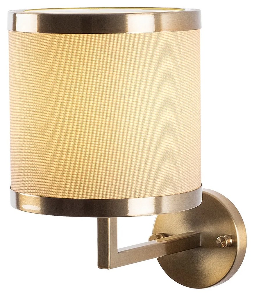 Nástenné svietidlo Way retro zlatá/béžová