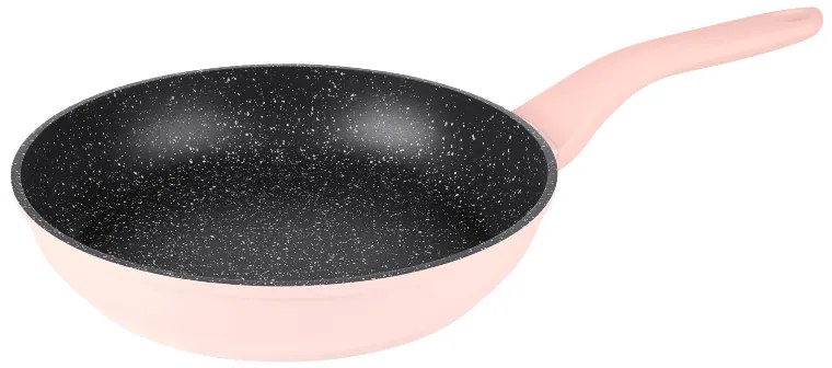 Silvercrest® Hliníková panvica, Ø 28 cm, bledoružová + Hliníková panvica, Ø 24 cm, bledoružová (800011902)