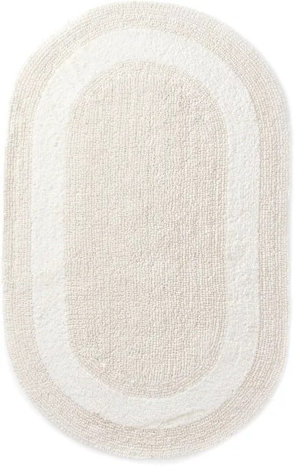 Kúpeľňový koberček Javo Cotton naturálny ovál
