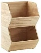 Drevená bednička, úložný box stohovateľný, STACKY (M - 26x25x22)