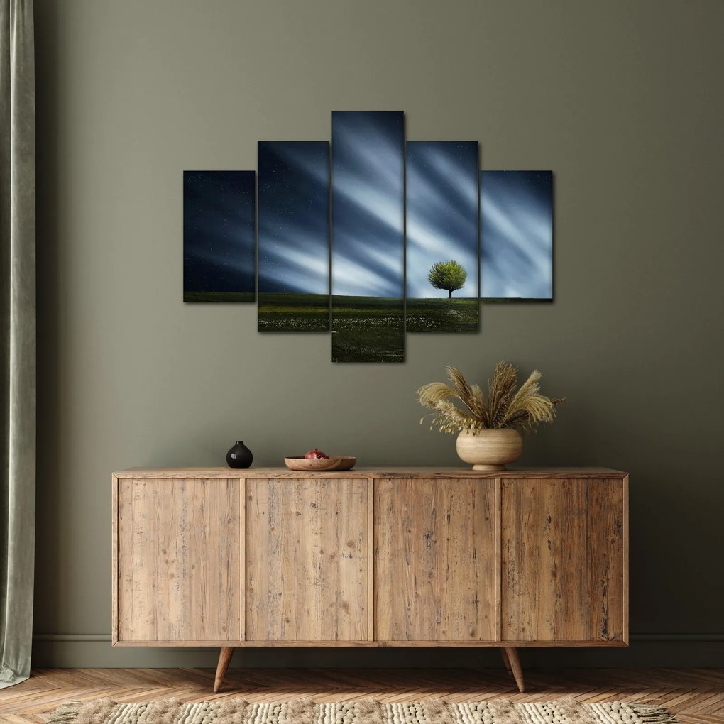 Obraz polárna žiara nad vresoviskom (150x105 cm)
