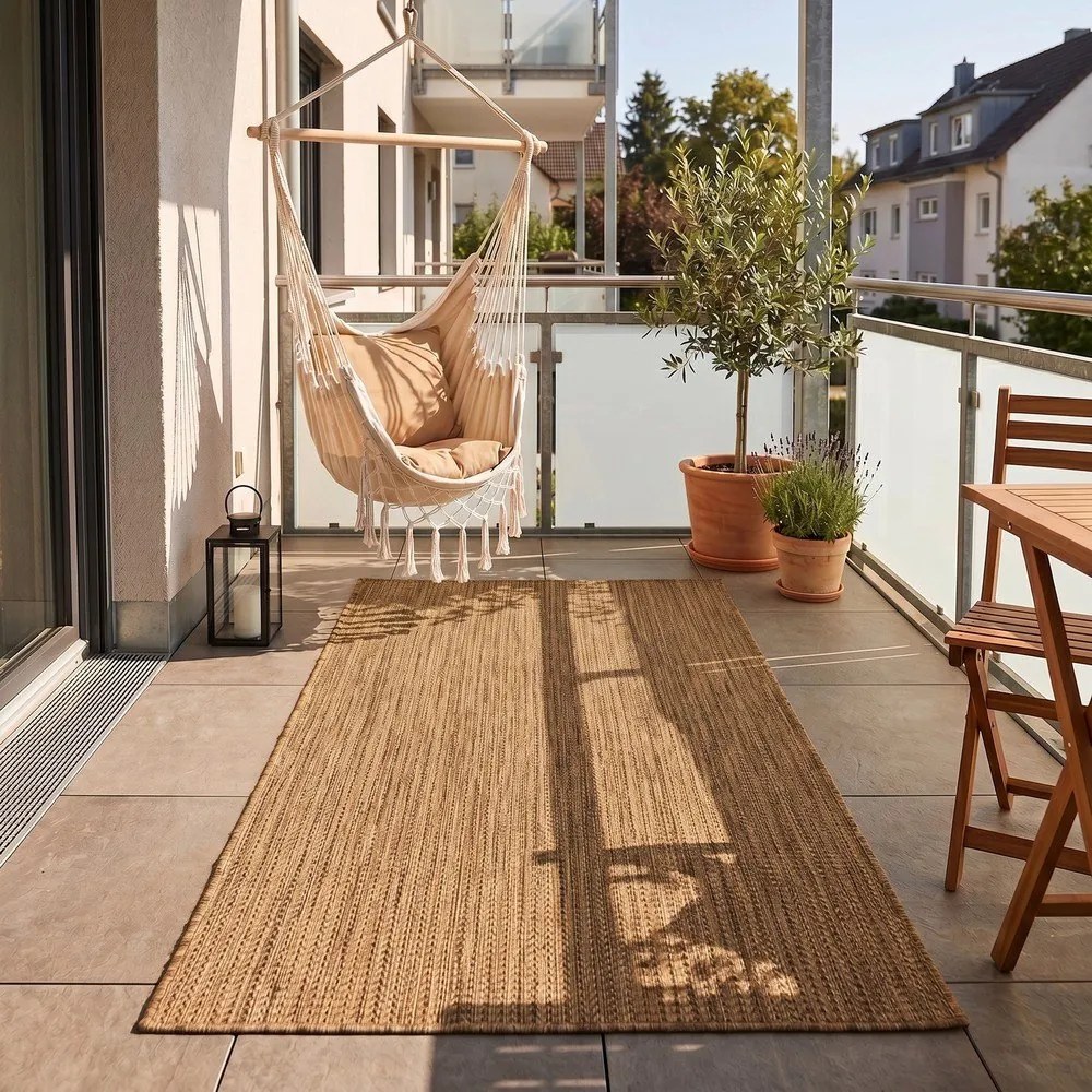 Hnedý vnútorný a vonkajší koberec 80x150 cm Mira 1450 – Ayyildiz Carpets