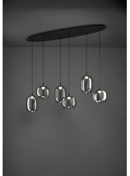 Eglo 390415 - LED Stmievateľný luster na lanku LARVA 6xLED/3,7W/230V 2700-6500K+DO