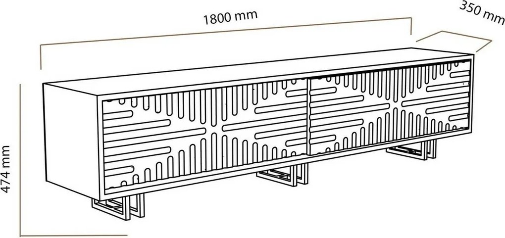 Stojan na televízor Askak White