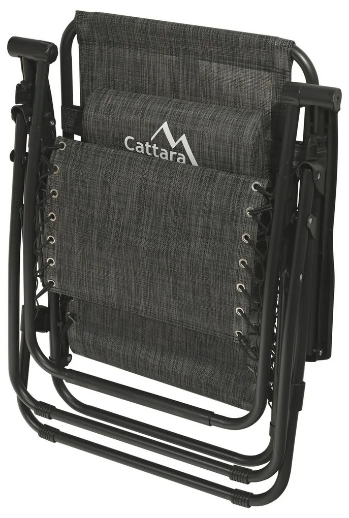 Cattara 13520 Skladacie ležadlo Alicante, antracit, 150 x 66 cm