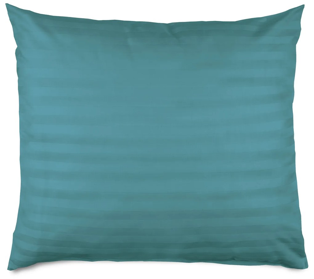 BAMBUSOVÁ OBLIEČKA NA VANKÚŠ STRIPE SEA 50X60 CM TYRKYSOVÁ