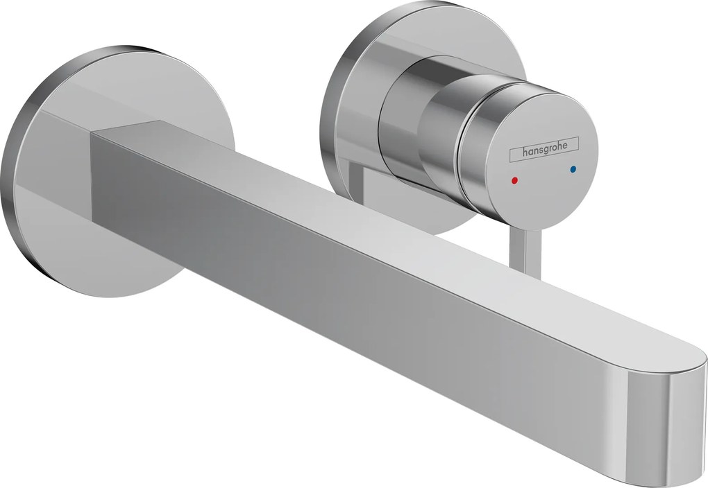 Hansgrohe Finoris, umývadlová batéria pod omietku 240, 2-otvorová inštalácia, EcoSmart, chrómová, HAN-76050000