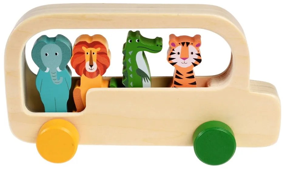 Drevený autobus Colourful Creatures - Rex London
