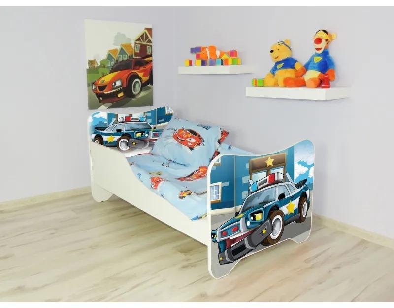 Detská posteľ s obrázkom 160x80 - Polícia