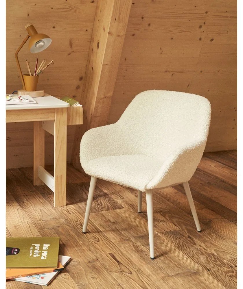 Biela detská stolička Konna – Kave Home