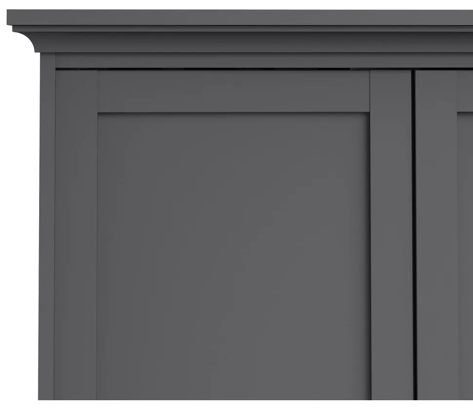 Sivá šatníková skriňa 181x201 cm Paris – Tvilum