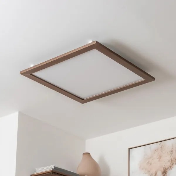 Brilagi - LED Stmievateľné svietidlo SLIMFRAME WOOD LED/58W/230V 64x64 cm + DO