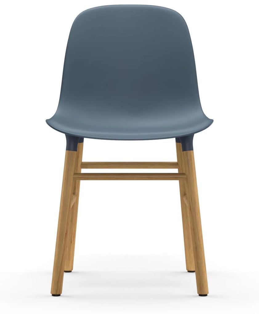 Stolička Form Chair – modrá/dub