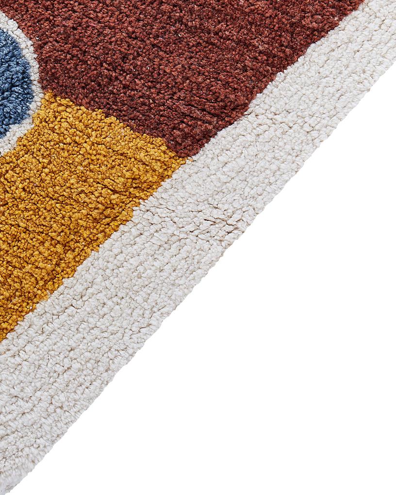 Detský bavlnený koberec 105 x 120 cm viacfarebný SPETI Beliani