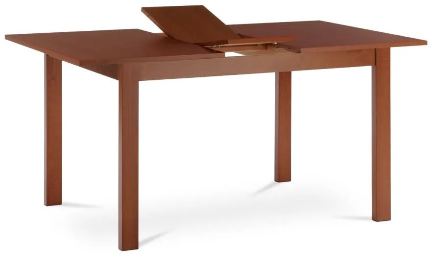 Jedálenský stôl rozkladací 120+30x80x74 cm, BT-6778 TR3, dyha, nohy masív, tmavá čerešňa