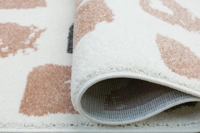 Detský koberec LIMA M038A krémový / ružový