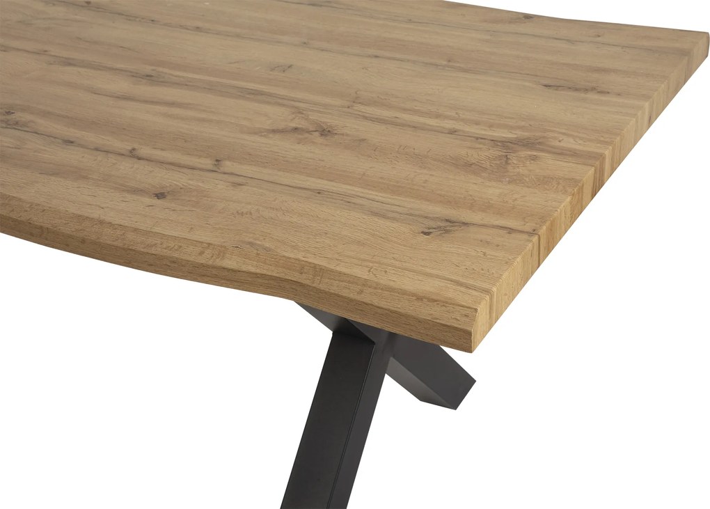 Noela Jedálenský set ROBUL 160 + 6x stolička LOREN hnedá/krémová