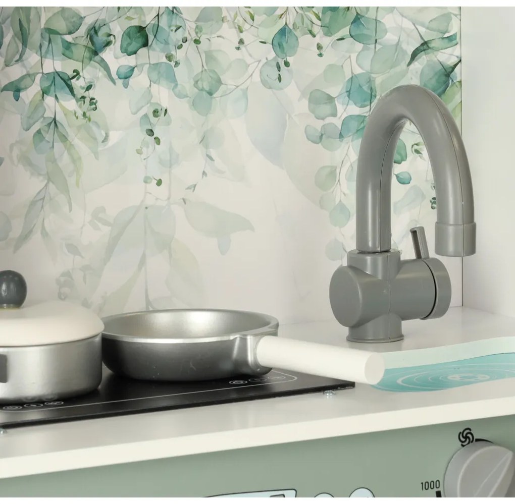 KIK Drevená detská kuchynka MDF LULILO Saliko s kávovarom na espresso