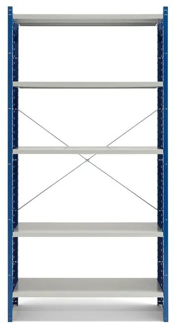 Regál MIX, základná sekcia, plný rám, 2100x1000x500 mm