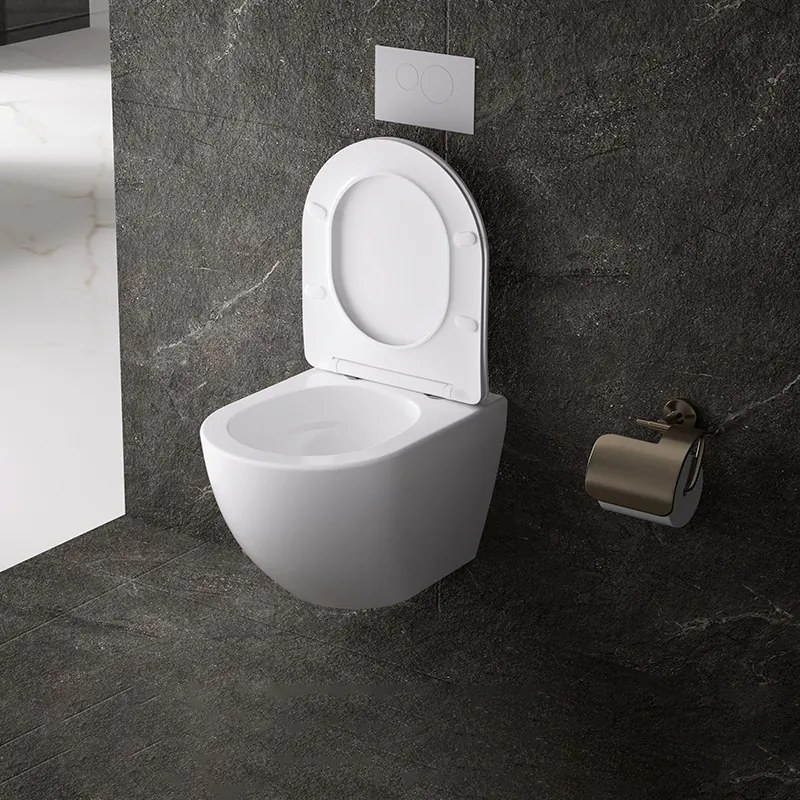 BPS-koupelny Závesná WC misa so SoftClose sedadlom HYD-4194, biela