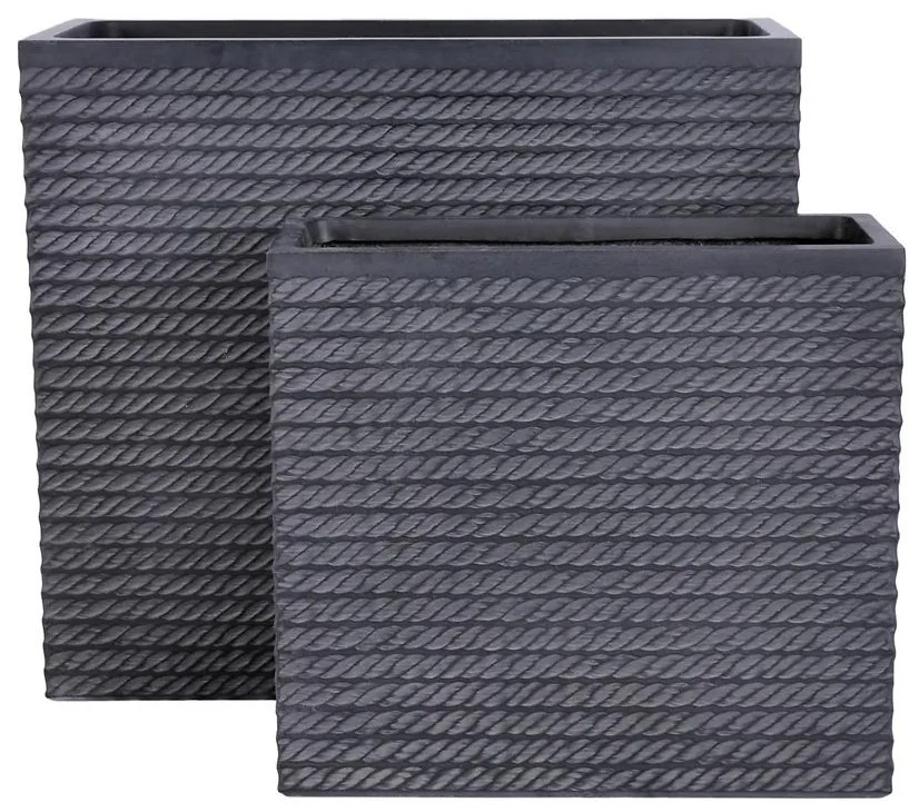 Kvetináč LT24750-2S 55x22x50 cm P190 čierny