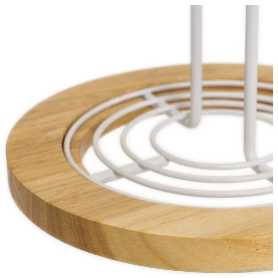 Biely/v prírodnej farbe kovový stojan na papierové utierky ø 15 cm – Casa Selección