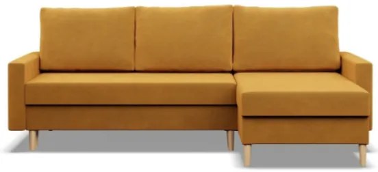 Rohová rozkladacia sedačka BLANK Elegant žltá